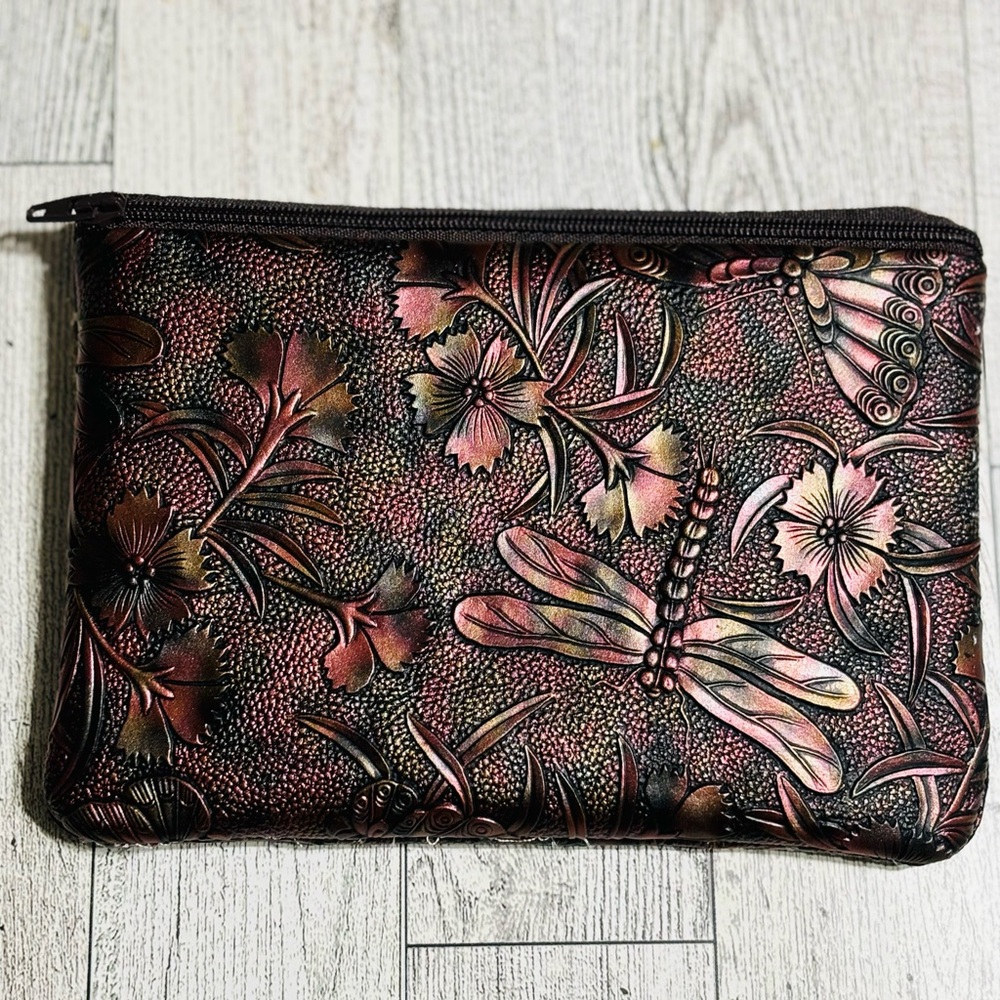 Copper Mother of Pearl Wristlet